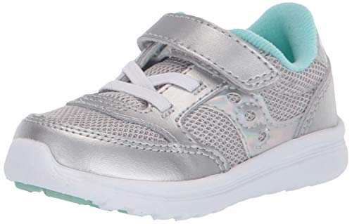 Saucony girls Baby Jazz Lite Sneaker Silver Metallic 4 wide US