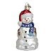 Old World Christmas Ornaments: Happy Snowman Glass Blown Ornaments for Christmas Tree