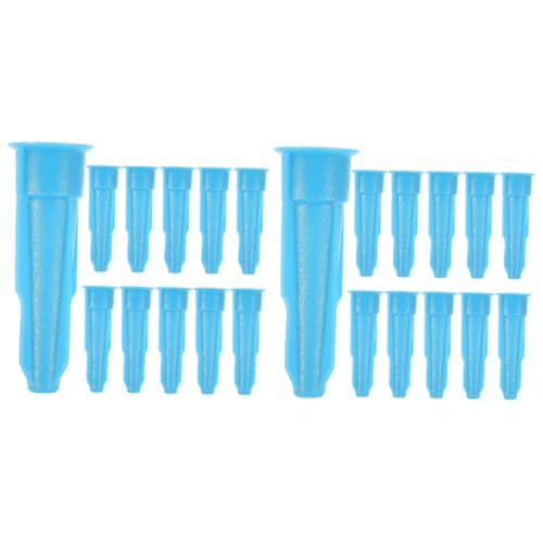 NIYANGLE 2 Juegos Herramientas Para Pegar Puertas Y Ventanas Paraca Mezclador Calafateo Pavimentación Eliminación Bolígrafo Sello Descalcificación Bomba Tapa Sky-blue El Plastico 24 Uds * 2