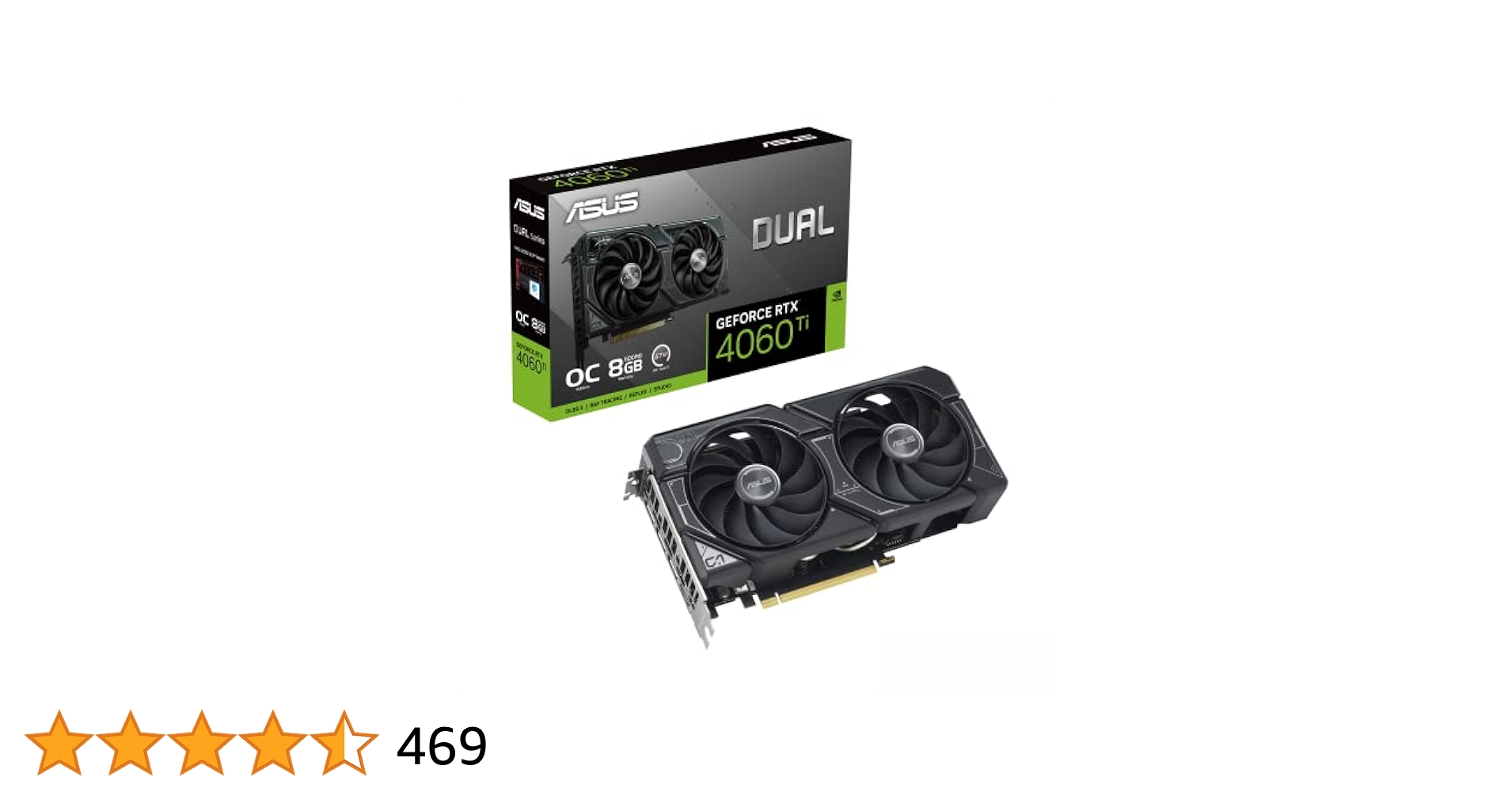 Amazon | ASUS Dual GeForce RTX™ 4060 Ti OC Edition 8GB GDDR6