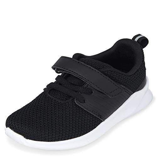 The Children's Place,baby-boys,Jogging Sneakers,Uniform Running Sneakers,Black,7 Toddler