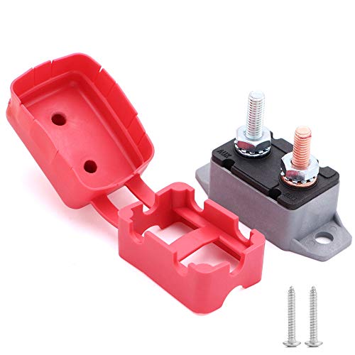 12V/24V 10A Automatic Reset Circuit Breaker with Cover Stud Bolt Type and Screw for battery chargers, trucks, buses, electric cars, car engines