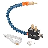 CNZG PNEU Coolant Mister for Milling Machine,Mist Coolant System with Magnet Base, CNC Lubrication Spray Pump Mini Mill for Metal Nozzle Lathe Hose Keep Cutting Tools Cool