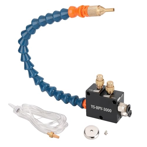CNZG PNEU Coolant Mister for Milling Machine,Mist Coolant System with Magnet Base, CNC Lubrication Spray Pump...