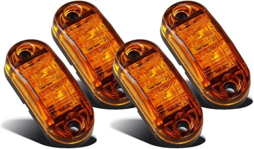 joonnair 4 Markierungsleuchten, LED Begrenzungsleuchten 12V, Seitenmarkierungsleuchten 12V 24V Begrenzungsleuchten Anhänger Positionsleuchte für Verschiedene Modelle, Sichere Fahrt bei Nacht(Gelb) joonnair 4 Markierungsleuchten, LED Begrenzungsleuchten 12V, Seitenmarkierungsleuchten 12V 24V Begrenzungsleuchten Anhänger Positionsleuchte für Verschiedene Modelle, Sichere Fahrt bei Nacht(Gelb)