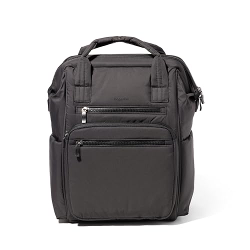 Image of Baggallini Chelsea Laptop Backpack, Black Puff