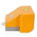 Heavy Duty Foot Switch Aluminum Double Pedal Foot Control Switch 110V Electric Pedal Foot Switch for Bending Machine Punch Medical Equipment(Orange)