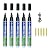 5 PCS Tile Grout Pen Home Repair Pen Tile Paint Markers for Tiles Floor Wall Bathroom Kitchen Repair Tools (Black)