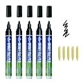5 PCS Tile Grout Pen Home Repair Pen Tile Paint Markers for Tiles Floor Wall Bathroom Kitchen Repair Tools (Beige)