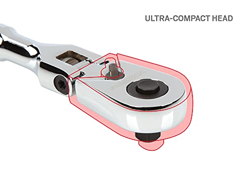 Tekton 1/4 Inch Drive X 6 Inch Flex Head Quick-Release Ratchet | Srh31006 #TOP3