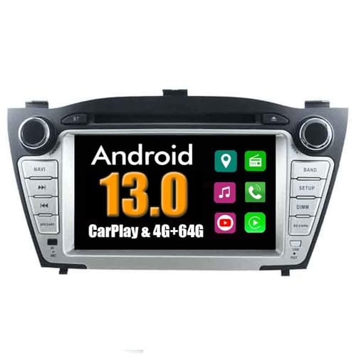 RoverOne Système Android Lecteur DVD de Voiture pour Hyundai IX35/Tucson 2009 2010 2011 2012 2013 avec Stéréo Multimédia GPS Navigation Autoradio Bluetooth...