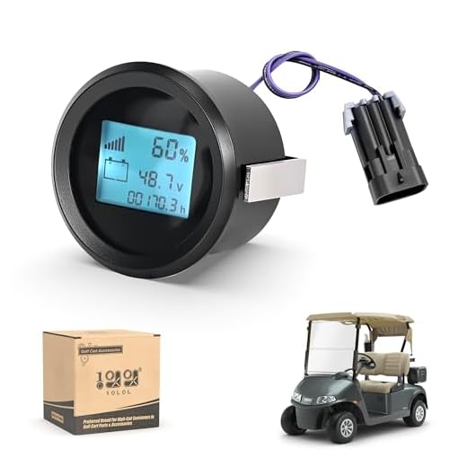 10L0L Golf Cart Battery Monitor for EZGO RXV