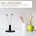 Imagen de WHAMVOX Soporte Portátil para Muñecas de 15 CM Estante de Exhibición Negro para Modelos de Juguetes Paquete de 6 Unidades Adecuado para Almacenamiento y Decoración Hogar y Tiendas