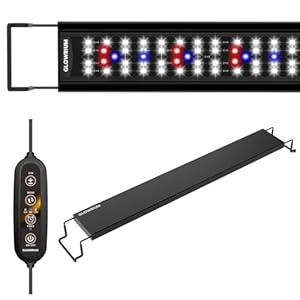 Aquarium Light, LED Full Spectrum Freshwater Fish Tank, Daylight/Moonlight Mode and infinitely dimmable, Fish Tank Light with auto-on/Off Timer (18-23 in)