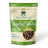 Remy’s Kitchen Apple Cinnamon Freeze Dried Dog Treats USA Sourced and Small Batch Made - Human-Grade, All Natural Superfood Dog Snacks Without Artificial Preservatives, Grain Free - 3.5 oz