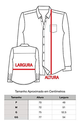 Camisa Social Manga Longa Slim Fit