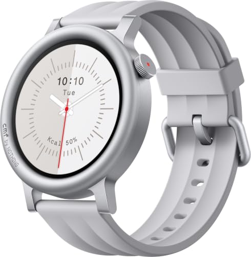 Image of CMF BY NOTHING Watch 3 Pro Smartwatch, Light Grey | 1.43 inch AMOLED Display, Bluetooth Calling, Built-in Dual-Band GPS, 130+ Sports Modes, IP68
