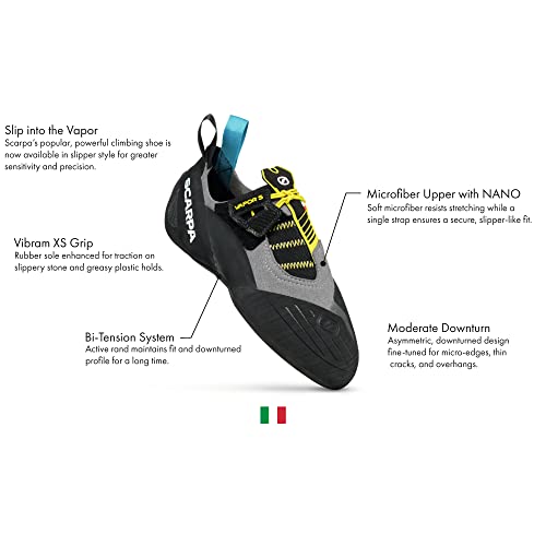 SCARPA Men's Vapor S Rock Climbing Shoes for Sport Climbing and Bouldering2