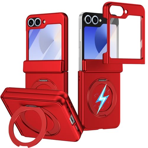 Protection charnière Samsung Z Flip7 FE étui rouge antichoc rigide