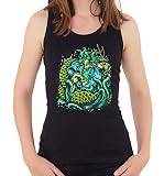 God of The Sea Poseidon Pantheon Art T-Shirt sans Manches pour Femmes Medium