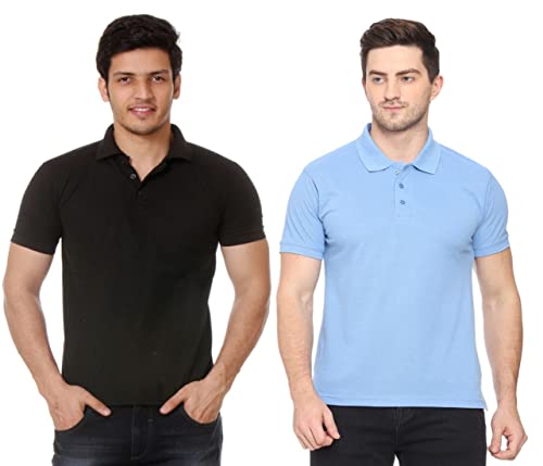Image of Amazon Brand - Nora Nico Men's Cotton Pique Half Sleeves Solid Polo T Shirts-Pack of 2