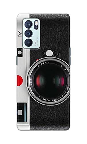 Image of Printed Hard Back Cover Case for Oppo Reno6 Pro 5G Back Cover (Vintage Camera) -702