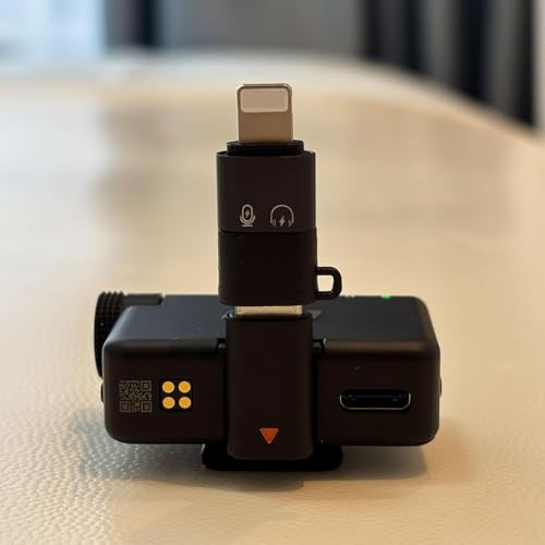 Image of USB C to Lightning Audio Adapter for iPhone, Microphone OTG Converter with Mic Support, Type C Female to Lightning Connector for Vlogging, Podcast, YouTube Recording, 480Mbps Data Transfer