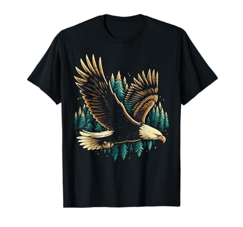 Eagle Forest Wildlife Bird Nature Men Women Kids T-Shirt