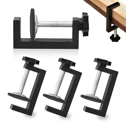 Tischklemme, 4 Stück G Klemme Kit Klemmbereich Schraubzwingen Klein Universalhalterung Klemmwerkzeuge Zwingen Klemmen C-Klemme für Schlafzimmer Küche Badezimmer