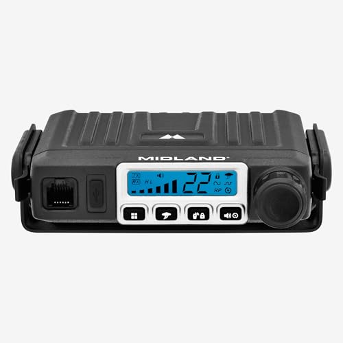 Image of Midland - MXT115AGVP3 - 15 Watt GMRS MicroMobile Two Way Radio - Off Roading Outdoor Farm Radio - Extended Range 3dB gain Ghost Antenna, Antenna Cable, Mounting Bracket - Farm Tractor Bundle