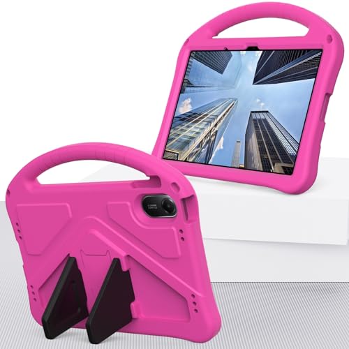 Étui Xiaomi Redmi Pad 2 11 2025 rose rouge avec sangle et poignée