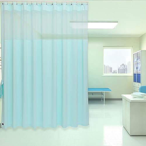 ABBRIGE Flame Retardant Hospital Curtain, Lake Blue, 9x8ft, 1 Panel by ABBRIGE - Used condition - Image 7