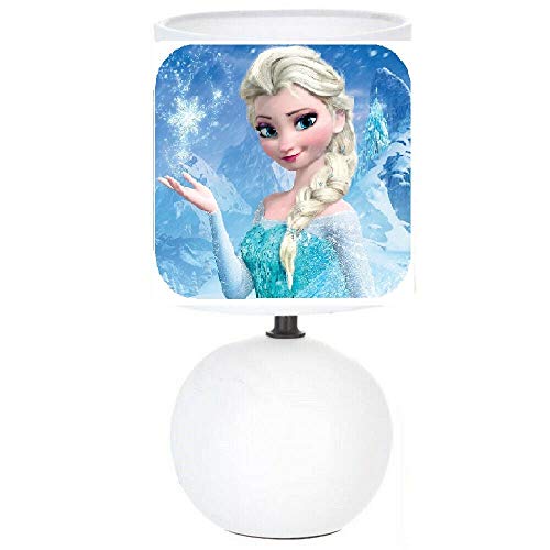 PRESENT Lampe de chevet REINE DES NEIGES - Personnalisé avec le prénom. création artisanale. (produit Français)