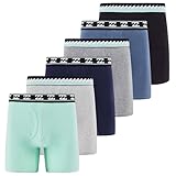 Billabong Mens Underwear 6 Pack Boxer Briefs for Men - Cotton Stretch, Tagless, Breathable