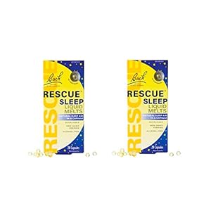Bach Rescue Sleep Natural Sleep Remedy Liquid Melts Natural Sleeping Aid – 28 Capsules (2 Pack (28 Capsules))