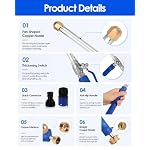High Pressure Hose Nozzle,Upgraded Jet Nozzle Power Washer （Blue） - Image 2