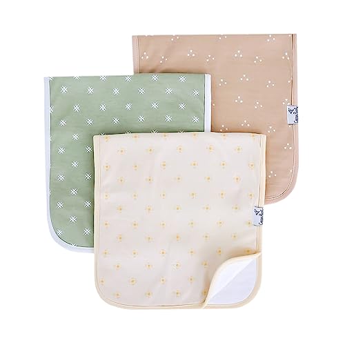 Image of Copper Pearl Premium Baby Burp Cloths - 3-Pack Large Cotton Burp Cloths, Extra Soft Spit Up Rags with 3 Absorbent Layers, Perfect for Baby Boy and Baby Girl Gifts (21" x 10" Size, Santa Fe Set)