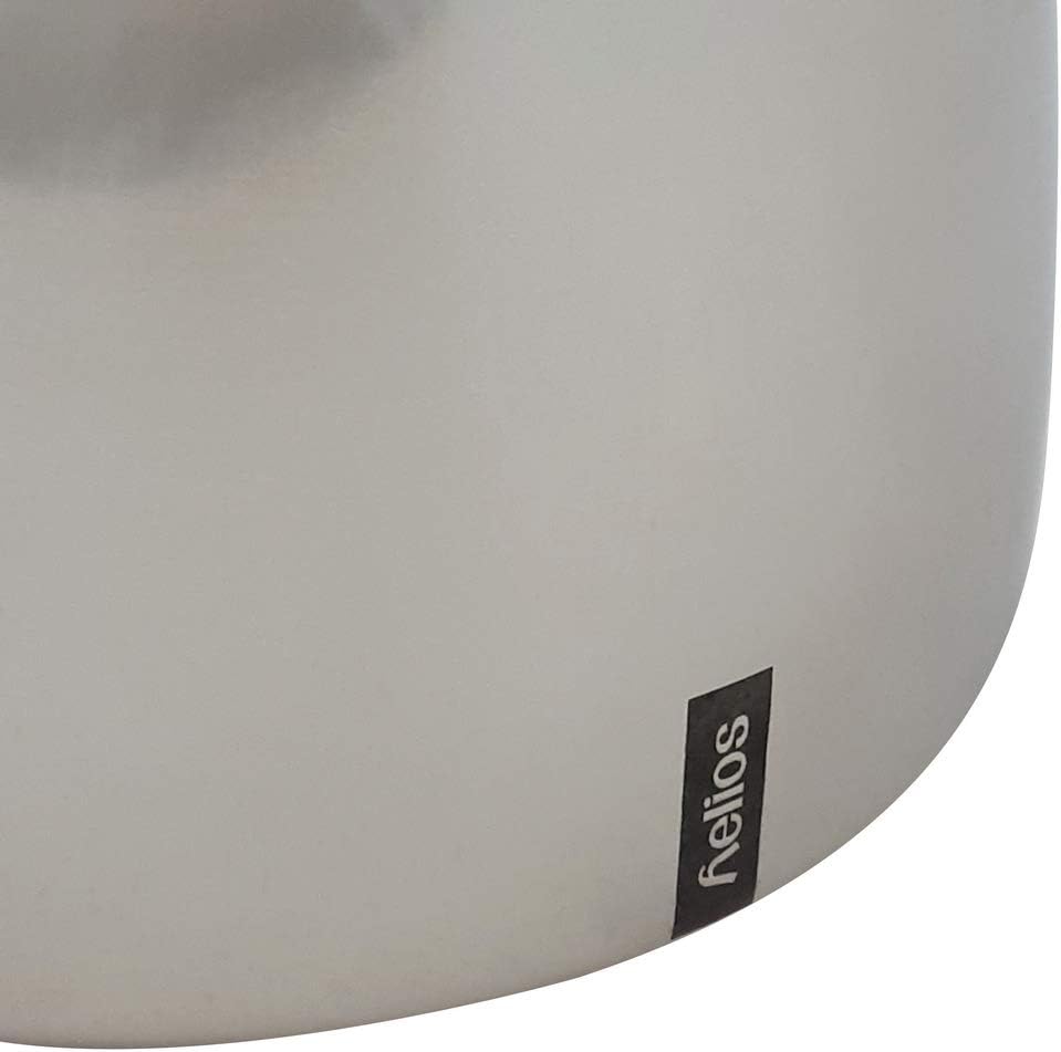 Helios Brilliant Stainless Steel Vacuum Jug 1 Litre, Metallic