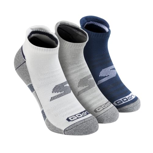 Image of Skechers Men's 3-Pack 1 /2 Terry Quarter Crew Socks