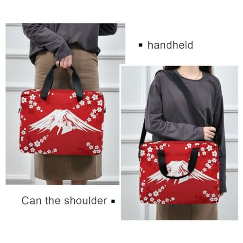 Maletín para portátil 15.6" diseño flor cerezo rojo miniatura 2