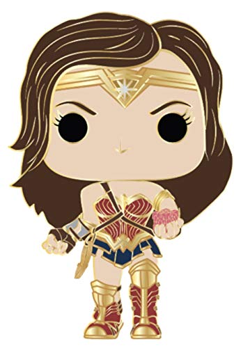 Funko DCCPP0011 Pop Pin: Mujer Maravilla con Chase - 1 en 12 Posibilidad de Que encuentres el Chase!, Multicolor, 3.7 Pulgadas