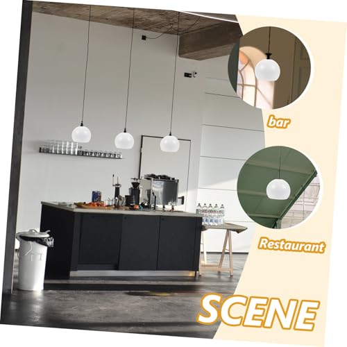 Pantalla de lámpara semicircular Mipcase de hierro resistente para techos 3