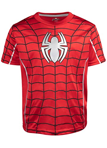 Marvel Spider-Man Toddler Boys Athletic Pullover T-Shirt Mesh Shorts Outfit Set 3T #TOP2