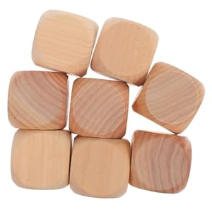 Sosoport 8 Stück Leere Holzwürfel
