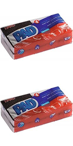 8 Pads Tampon éponge Super récurant Hard Pad