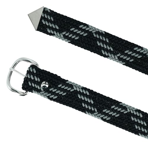 Double S Men's 46" Braided Belt Grey One Size2
