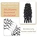 Human Crochet Hair for Black Women Burmese Curly Human Hair Crochet Bundles 16 Inch 50G Pre-Separated Feather Crochet Human Hair Wet and Wavy Invisible Crochet Hair Extensions Kit Natural Black