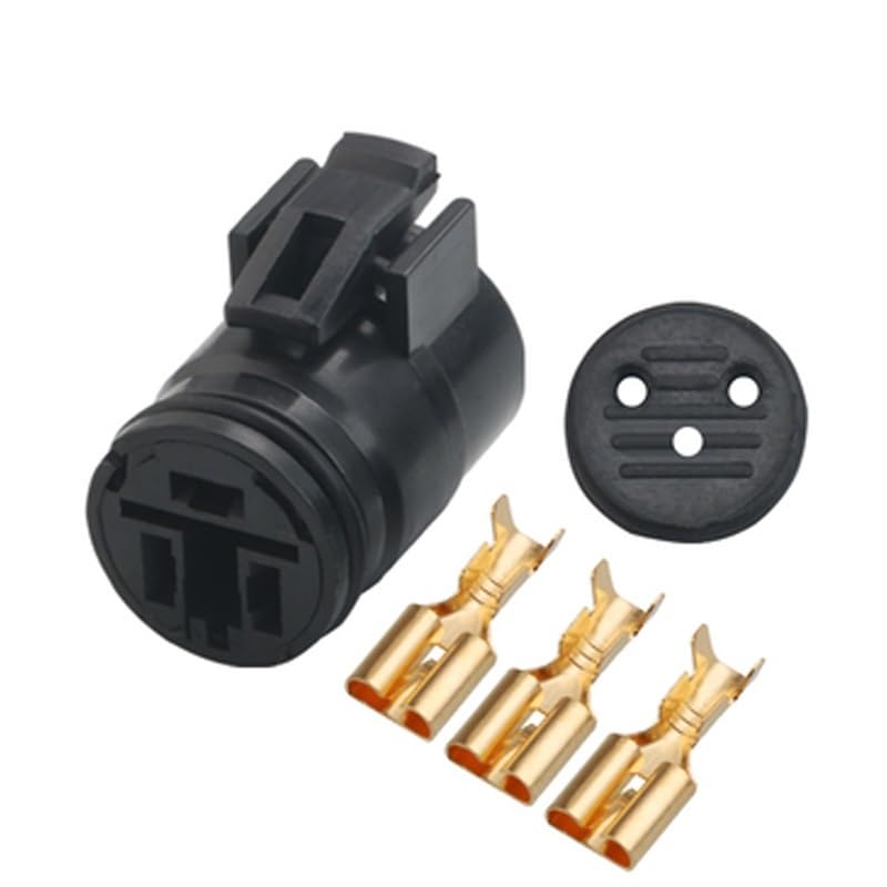 1/5/10/20/50セット 6.3 MM 3ピン オート防水ワイヤーコネクタ ラウンドオルタネーター オスメスプラグ 90980