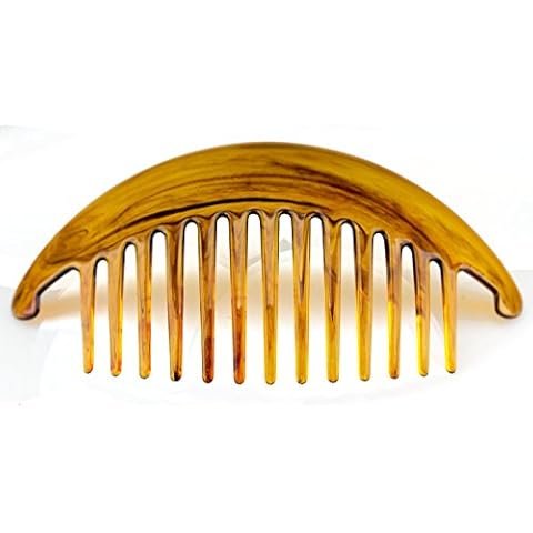 2Stk XL Steckkamm in havanna 14cm lang 7 cm breit Cover