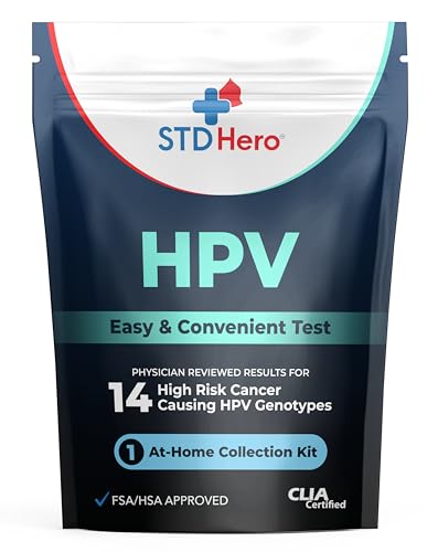 STD Hero At-Home HPV Test Easy & Convenient Human Papillomavirus Screening for Men & Women Quick Results for HPV Detection and Early Awareness